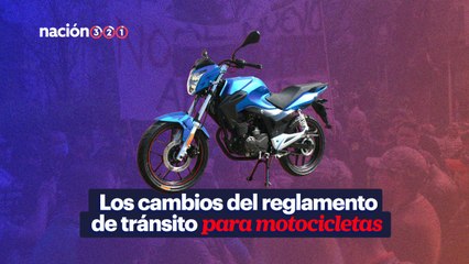 Los cambios del reglamento de tránsito para motocicletas