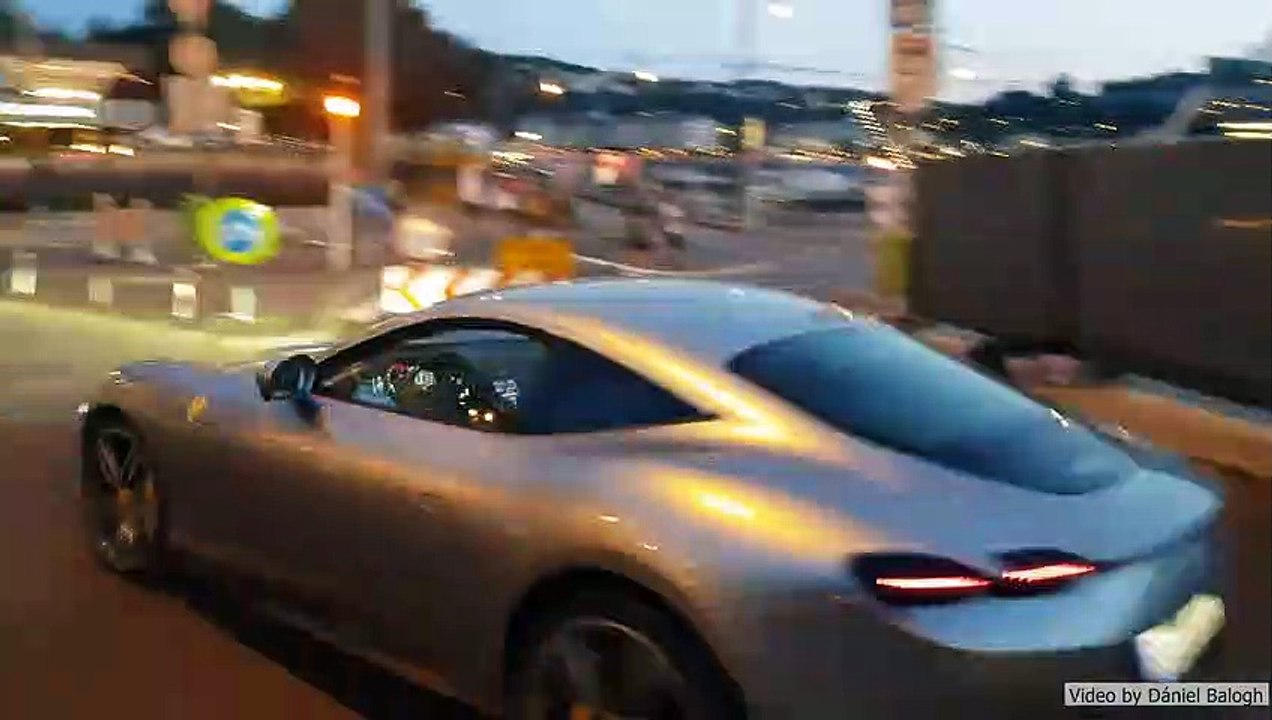 Ferrari Roma Starts Moving and Loudly Complaining