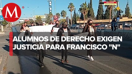 Alumnos de la UACH se manifiestan en favor del ex fiscal especializado en derechos humanos