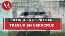Sujetos armados incendian vehículo en Veracruz