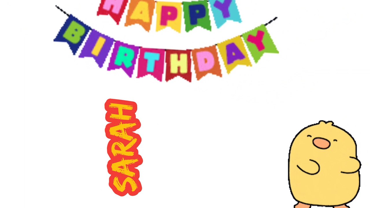 Sarah Birthday song