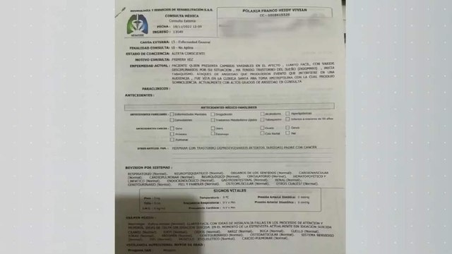 ¿Estrés laboral? Certificados médicos de la juez Polania comprobarían su estado de salud