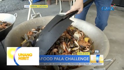 This is Eat- Tikman ang Seafood pala challenge kasama si UH Funliner Jenzel | Unang Hirit