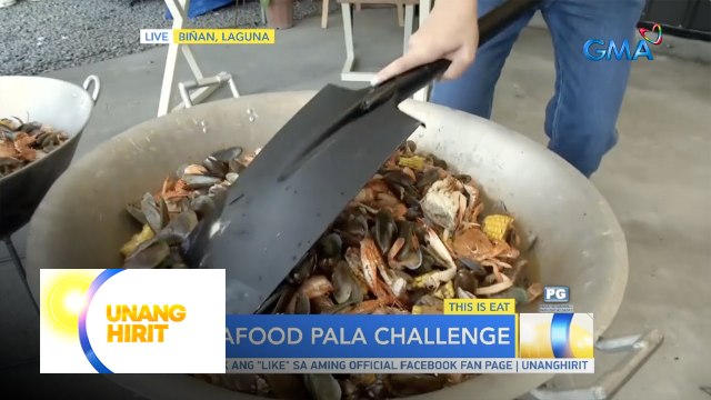 This is Eat- Tikman ang Seafood pala challenge kasama si UH Funliner Jenzel | Unang Hirit
