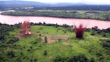 Policía de Perú destruye 64 pistas clandestinas usadas para narcotráfico