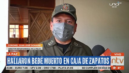 Hallaron bebé muerto en caja de zapatos