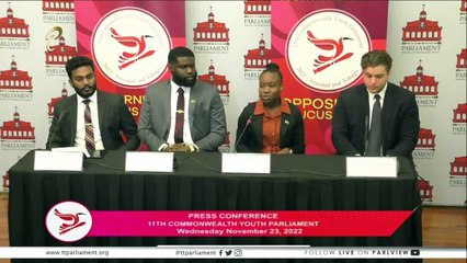 YOUTH PARLIAMENT WANTS GOV’T & OPPOSITION IN COMMONWEALTH TO COLLABORATE