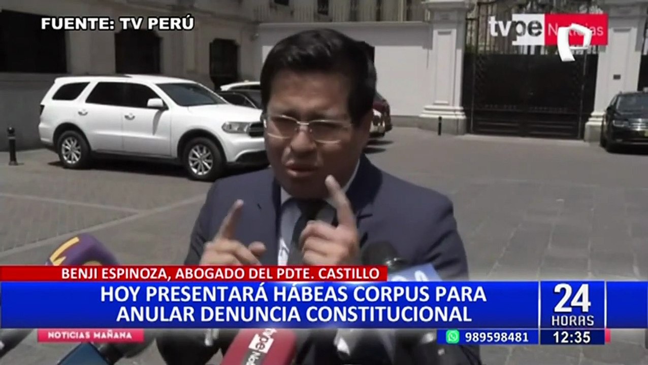 Benji Espinoza sobre decisión del TC: “Se promovió la defensa del debido proceso”