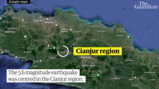 Indonesia- deadly earthquake destroys homes on island of Java