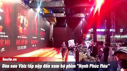 Dàn sao Vbiz tấp nập đi đến xem phim “Hạnh Phúc Máu”