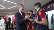 King of Spain visits dressing room after 7-0 thrashing of Costa Rica