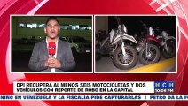 DPI recupera al menos seis motocicletas robadas en la capital