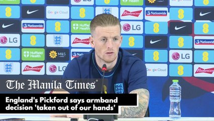 England's Pickford says armband decision 'taken out of our hands'