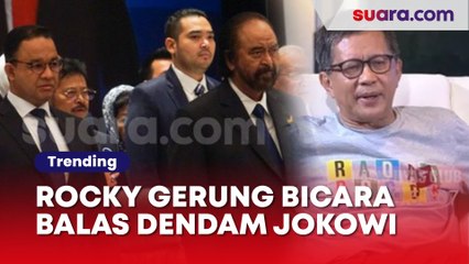 Rocky Gerung Bicara Soal Balas Dendam Jokowi Terhadap Surya Paloh pada Acara Pernikahan Kaesang