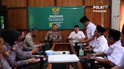 Perdana, Polres Sukoharjo Salurkan Zakat dan Infaq ke Baznas