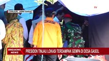 Presiden Jokowi Didampingi Para Menteri Kunjungi Lokasi Terdampak Gempa Cianjur di Desa Gasol
