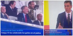 TVE politiza con Pedro Sánchez la visita del rey Felipe VI a la Selección Española