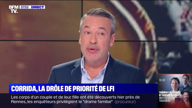 ÉDITO - Tauromachie: le curieux sens des priorités de LFI