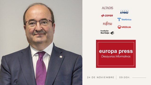 Desayuno Informativo Europa Press con Miquel Iceta, ministro de Cultura y Deporte