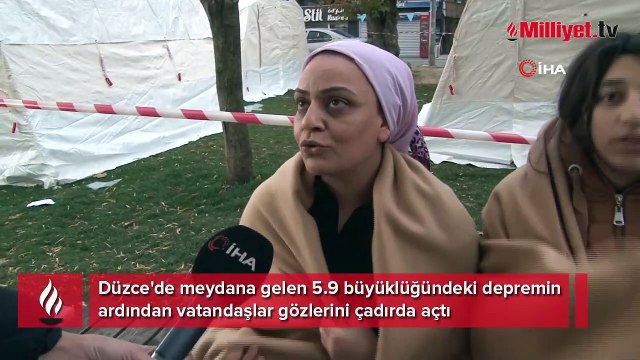 Depremzedeler güne çadırda uyandı