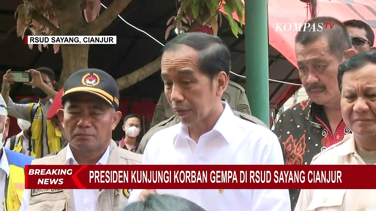 Kunjungi RSUD Sayang Cianjur, Prabowo Pastikan Korban Gempa Tertangani dengan Baik
