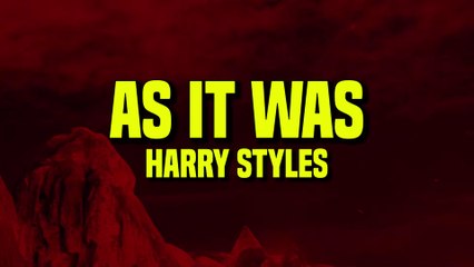 Harry Styles - As It Was (Lyrics)