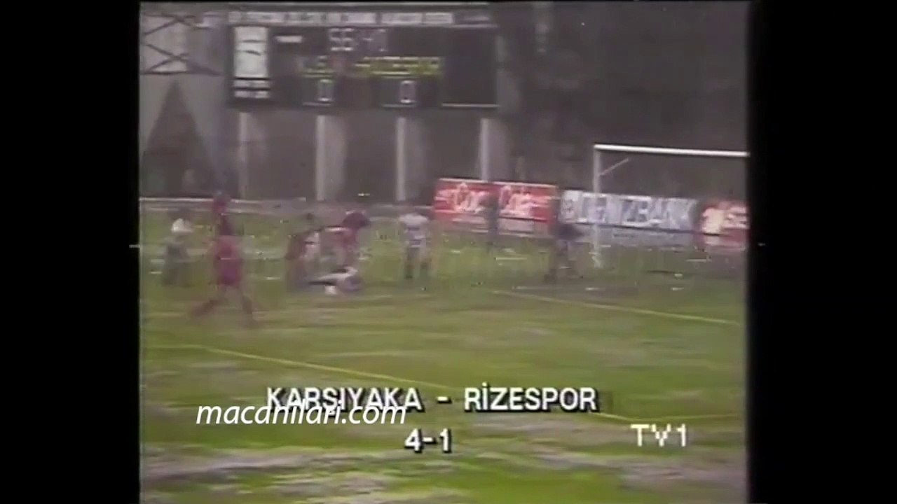 Karşıyaka 4-1 Rizespor 26.11.1988 - 1988-1989 Turkish 1st League Matchday 15