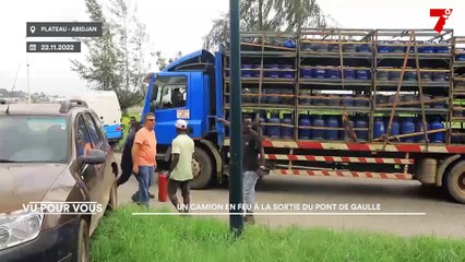 Drame au Plateau : un camion prend feu au pont de Gaulle