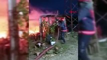 Bursa'da bağ evi yangında küle döndü