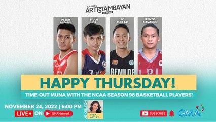 Kapuso ArtisTambayan: NCAA Season 98 Men's Basketball
