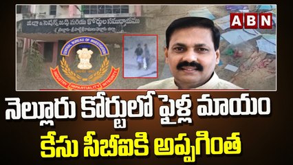 నెల్లూరు కోర్టులో ఫైళ్ల మాయం కేసు సీబీఐకి అప్పగింత..|| ABN Telugu