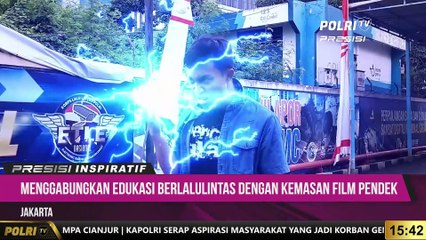 PRESISI INSPIRATIF (24/11/2022)  : Bripda Ananda Rafi Melakukan Edukasi Berlalulintas Dengan Visual Effect