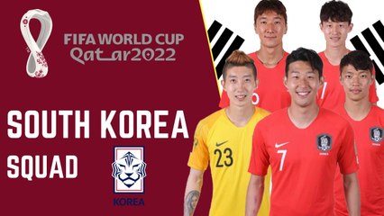 SOUTH KOREA Official Squad FIFA World Cup Qatar 2022 | FIFA World Cup 2022