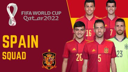 SPAIN Official Squad FIFA World Cup Qatar 2022 | FIFA World Cup 2022