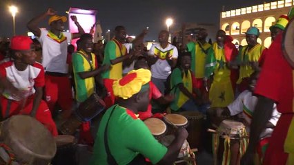 Senegal fans in fine voice ahead of Qatar clash