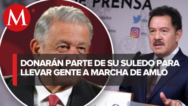 Diputados de Morena aportarán de su dieta para llevar gente a marcha de AMLO: Mier