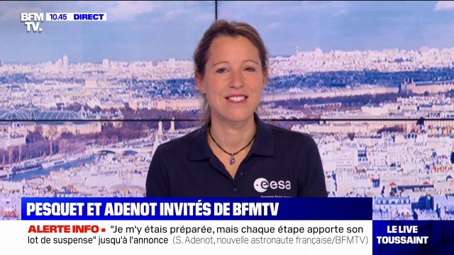 Sophie Adenot (nouvelle astronaute de l'ESA) à propos de sa famille: Ils sont ravis pour moi