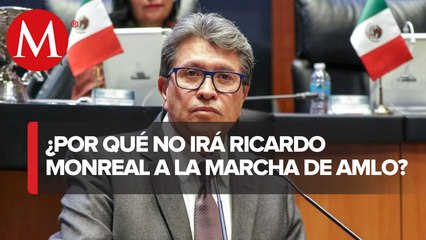 Ricardo Monreal reitera que no va a la marcha de AMLO por problemas de agenda