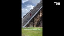 Cette touriste danse au sommet d'un temple Maya... Elle va vite le regretter ! (vidéo)
