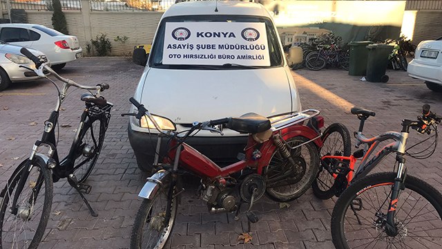 Çaldığı bisikletle gidip kamyonet çalan hırsız yakayı ele verdi