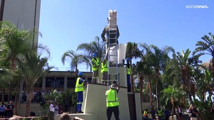 Namibia baut Statue von deutschem Kolonialbeamten ab