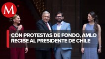 AMLO se reúne con Gabriel Boric, presidente de Chile