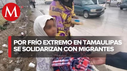 Entregan cobijas a personas vulnerables y migrantes en frontera de Tamaulipas