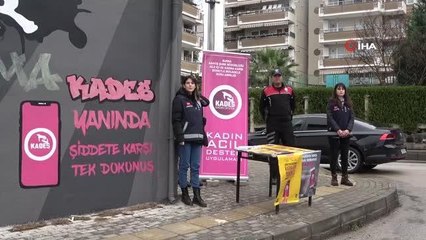 Trafolar "Susmak Şiddeti Gölgeler" sözleriyle boyandı, kadına şiddete karşı farkındalık oluşturuldu