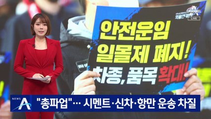 화물연대 “총파업”…시멘트·신차·항만 운송 차질