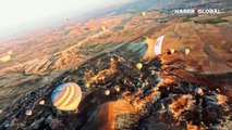 Nefes kesen anlar: Fransız sporcu Kapadokya'da 2 bin 600 metre yükseklikteki balondan atladı