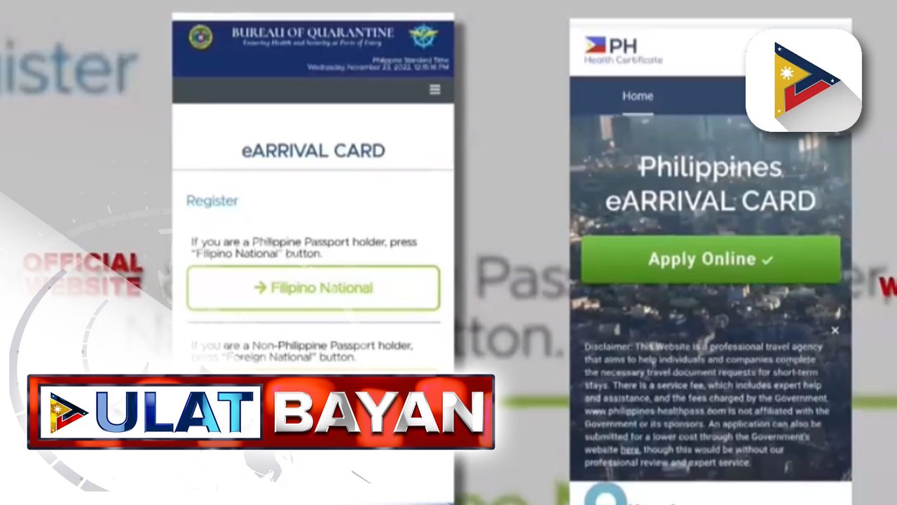 Bureau of Quarantine, naglabas ng tips kung paano makakaiwas na mabiktima ng scammer ng E-Arrival card