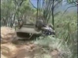 SUV Slips Off Mountian Cliff
