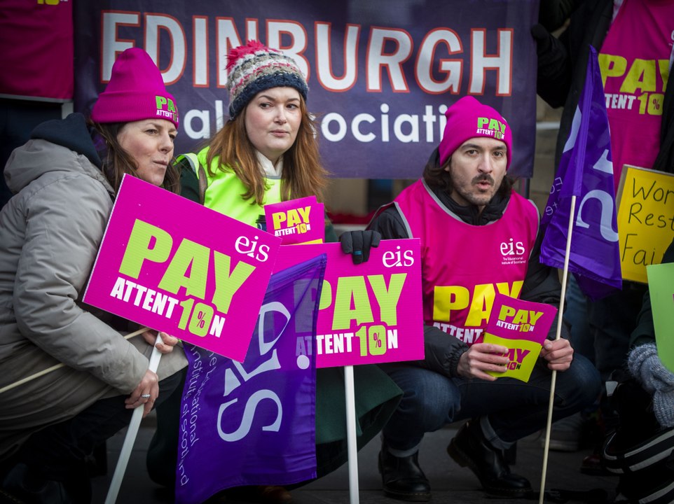 Scottish schools shut as teachers strike over pay