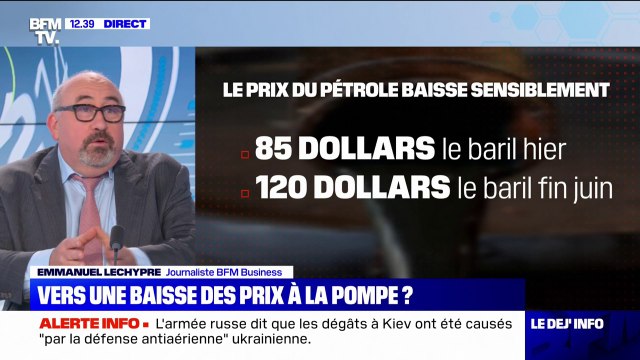 Carburants: le prix du baril de pétrole baisse sensiblement